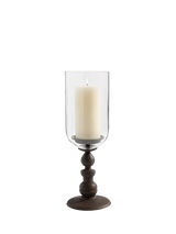 John Lewis Pottery Barn Napa Hurricane Pillar Candle Holder, Bronze- Buy online at McGrocer