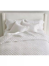 John Lewis Pottery Barn Belgian Flax Linen Diamond Duvet Cover King Size- Buy online at McGrocer