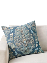 John Lewis Pottery Barn Harper Embroidered Cushion Cover Blue Multi 56cm- Buy online at McGrocer