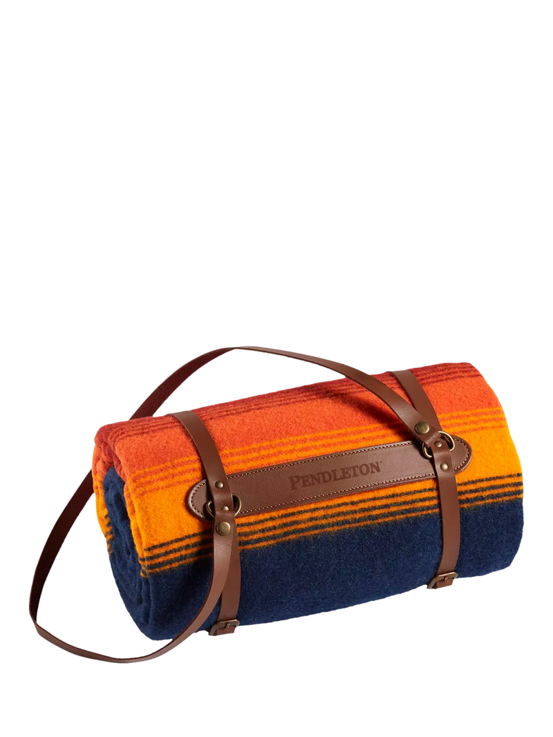 Pendleton Grand Canyon Navy wool throw, imported from the UK