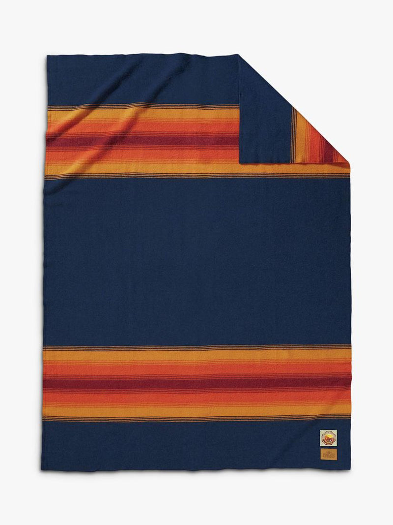 Pendleton Grand Canyon Navy wool throw, imported from the UK