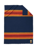 Pendleton Grand Canyon Navy wool throw, imported from the UK