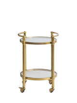 John Lewis Pottery Barn Everson Bar Cart, Brass- Buy online at McGrocer