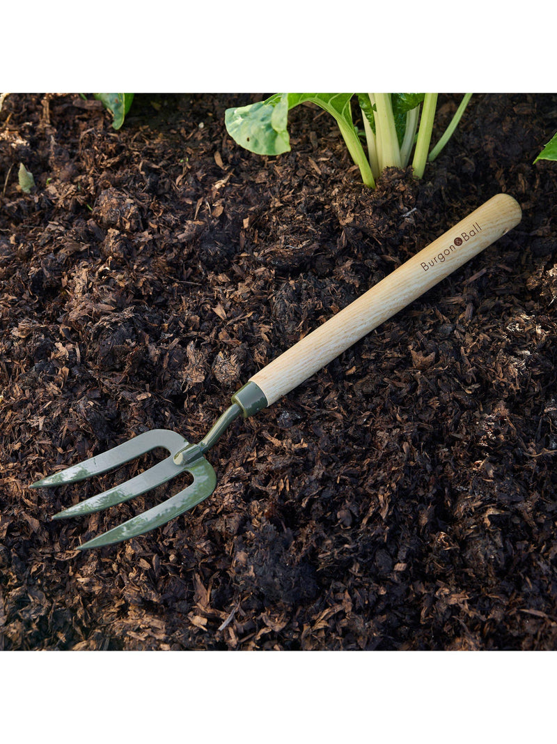 Burgon & Ball BoronGreen garden fork mid-length handle, UK version