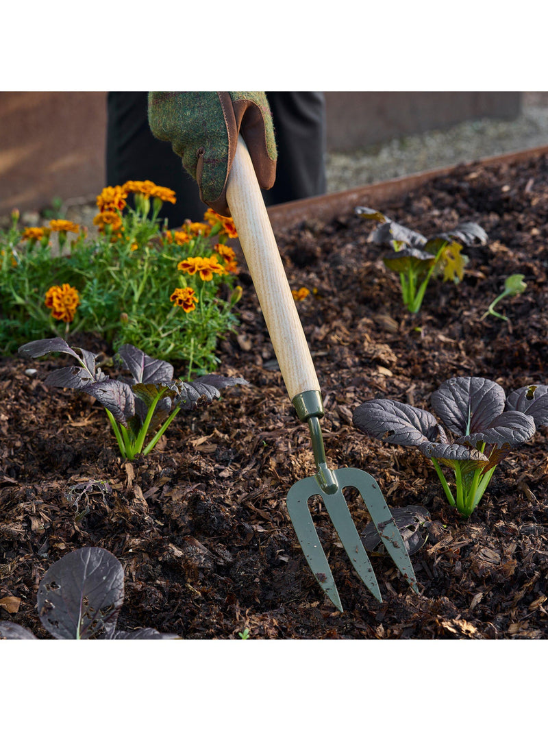 Burgon & Ball BoronGreen garden fork mid-length handle, UK version