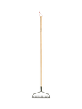Burgon & Ball green ground rake with ash handle (British brand)