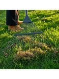 Burgon & Ball BoronGreen lawn rake green (British brand)
