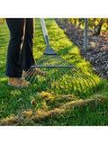 Burgon & Ball BoronGreen lawn rake green (British brand)