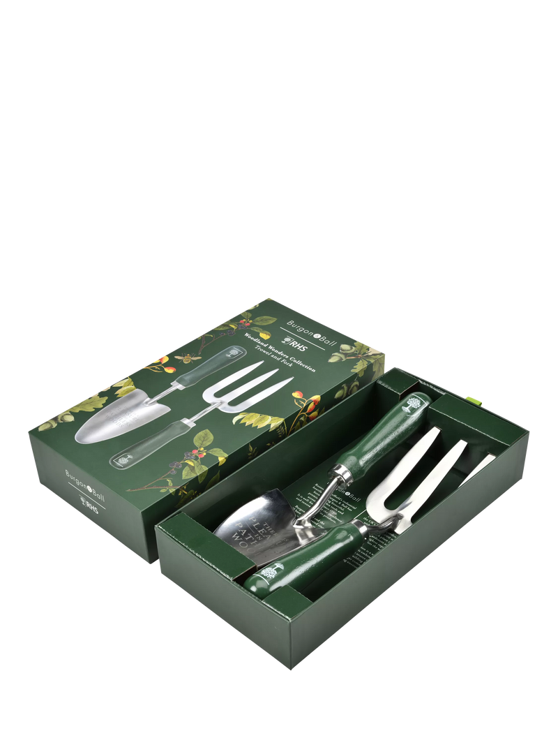 Burgon & Ball Woodland Wonders trowel and fork set (British brand)
