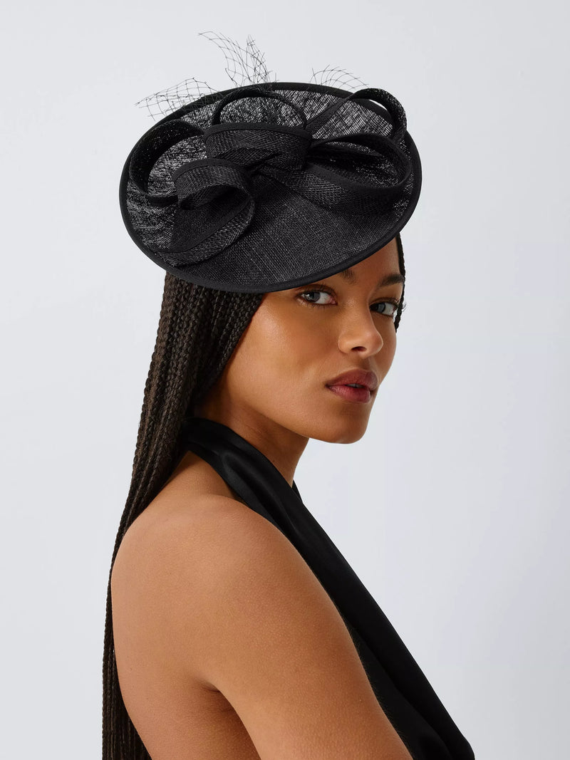John Lewis Amelie small disc fascinator, imported from the UK