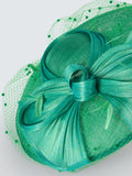 Snoxells Sadie large disc fascinator green, UK version