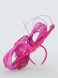 Snoxells lattice disc fascinator fuschia, UK version