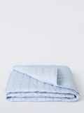 John Lewis quilted elephant blanket blue 100x120cm, imported from the UK
