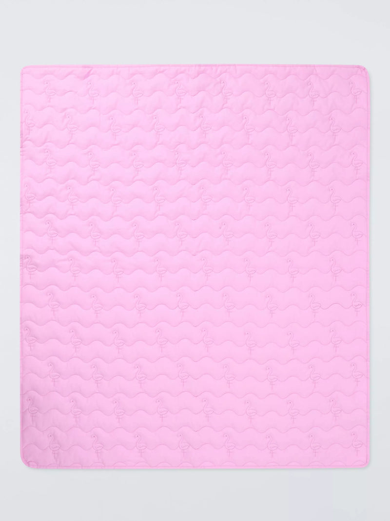 John Lewis baby blanket pink flamingo quilted 100x120cm - British product
