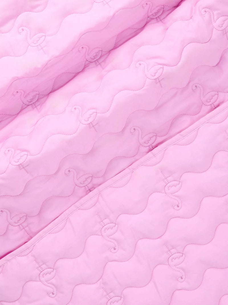 John Lewis baby blanket pink flamingo quilted 100x120cm - British product