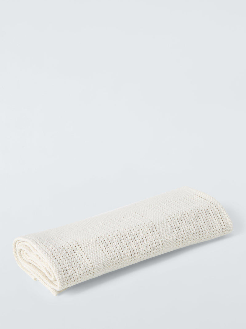 John Lewis baby essential cellular blanket natural, imported from the UK