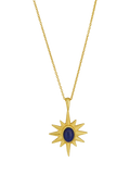Ottoman Hands Lapis Star pendant gold plated brass UK brand