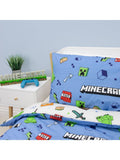 Minecraft reversible duvet cover set single, UK version