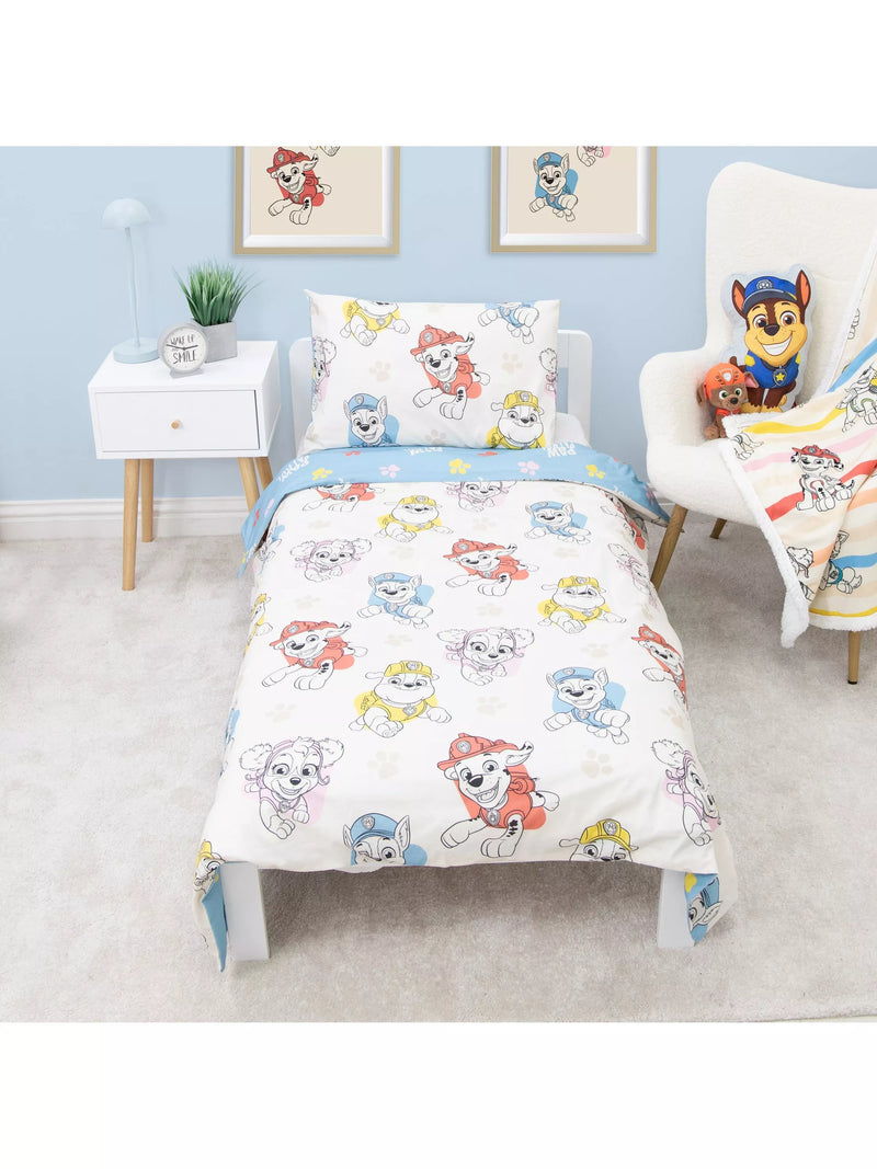 Paw Patrol reversible duvet cover set for cot bed - British product
