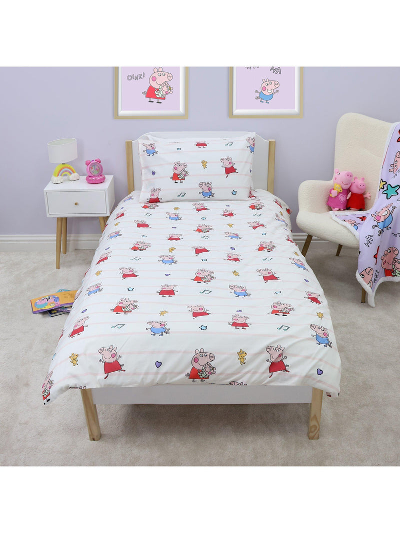 Peppa Pig reversible duvet set single, UK version