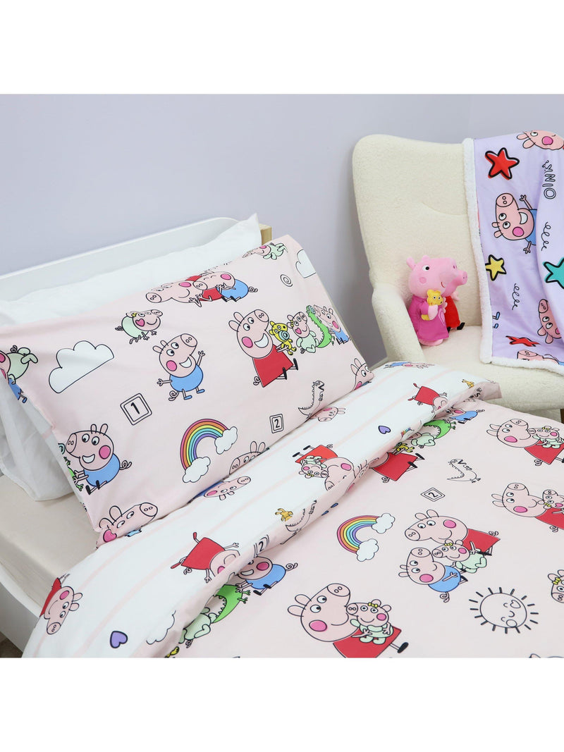 Peppa Pig reversible duvet set single, UK version