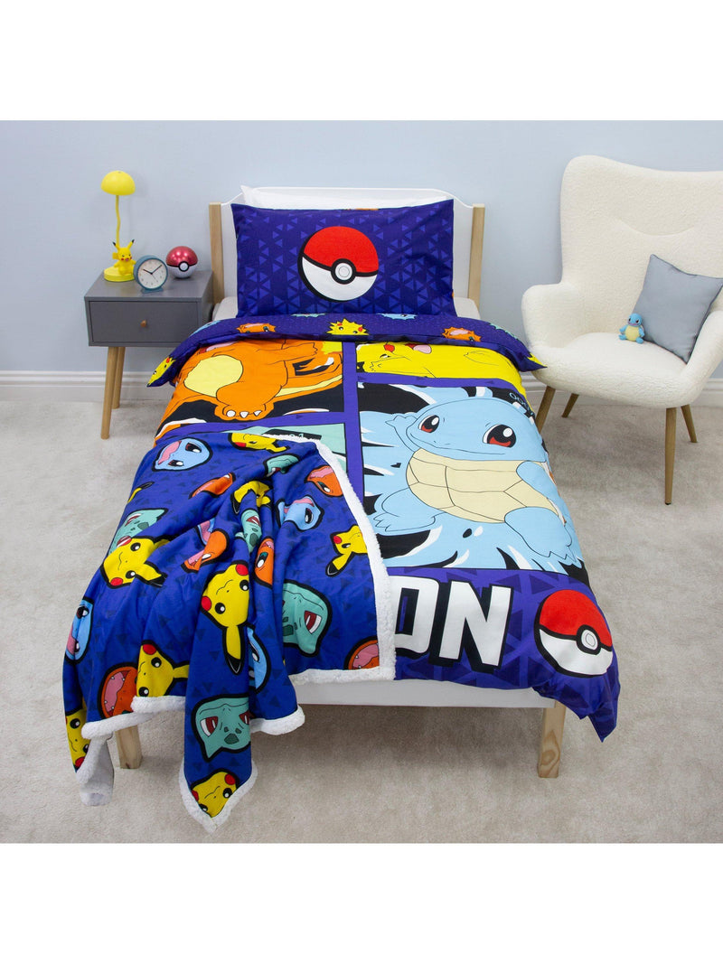 Pokémon reversible duvet cover set single bed, UK version