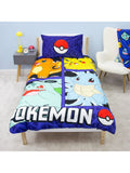Pokémon reversible duvet cover set single bed, UK version