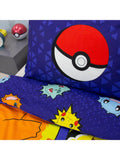 Pokémon reversible duvet cover set single bed, UK version