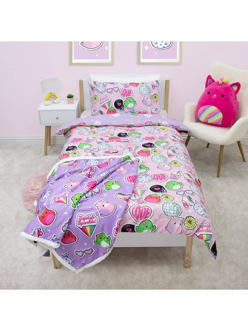 Squishmallows reversible duvet cover set single - British product