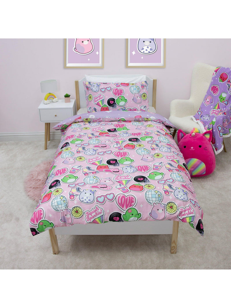 Squishmallows reversible duvet cover set single - British product