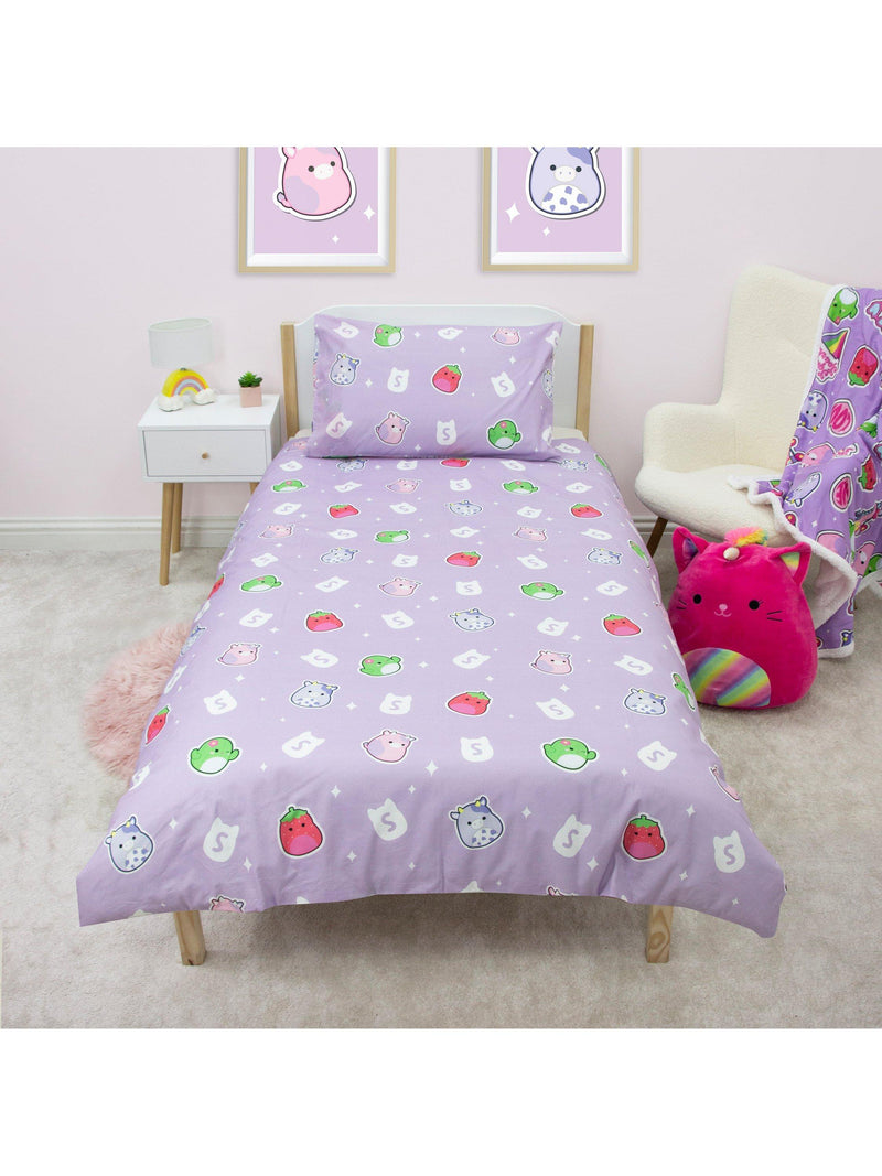 Squishmallows reversible duvet cover set single - British product