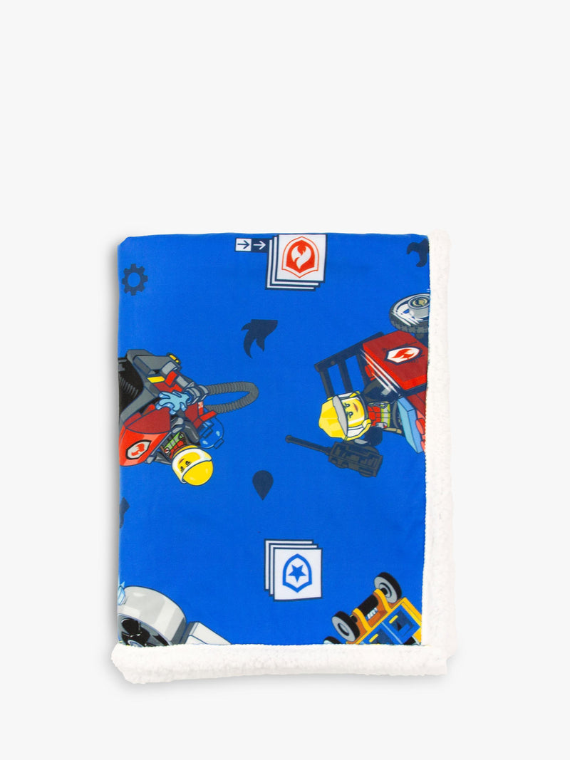 LEGO City sherpa fleece blanket single 150x100cm (British brand)