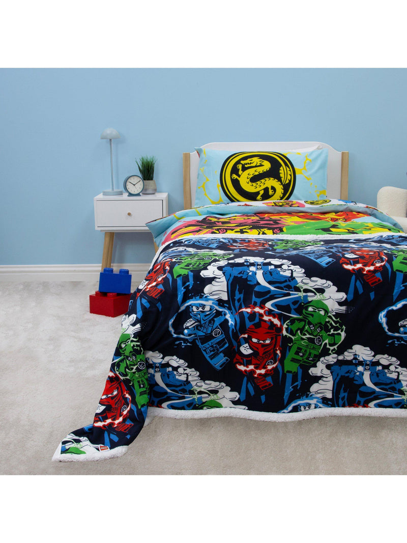 LEGO Ninjago sherpa fleece blanket single size - British product