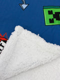 Minecraft sherpa fleece blanket (British brand)