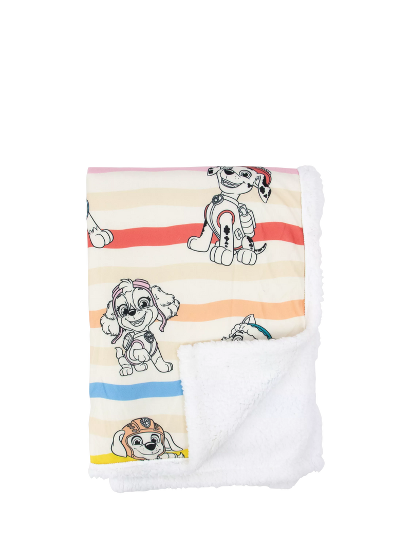 Paw Patrol sherpa fleece blanket single size, UK version