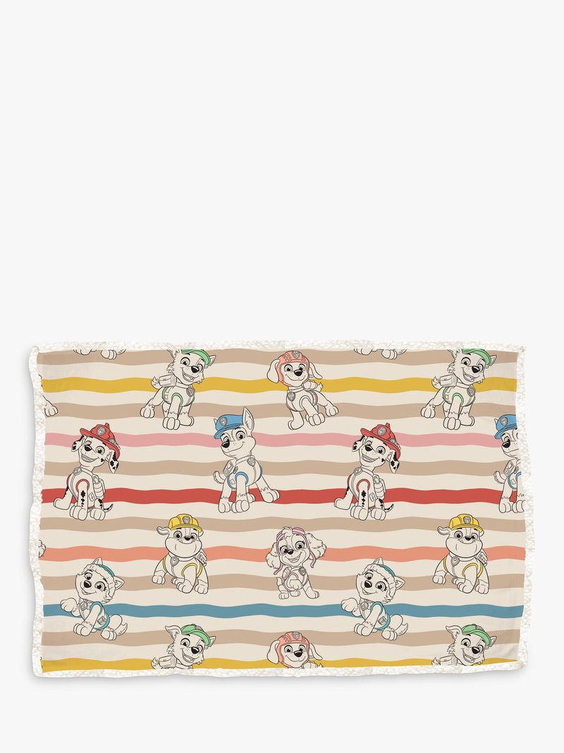 Paw Patrol sherpa fleece blanket single size, UK version