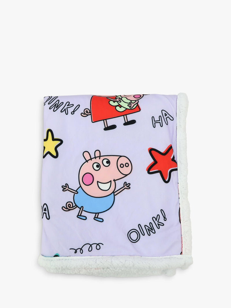 Peppa Pig sherpa fleece blanket 100x150cm - British product