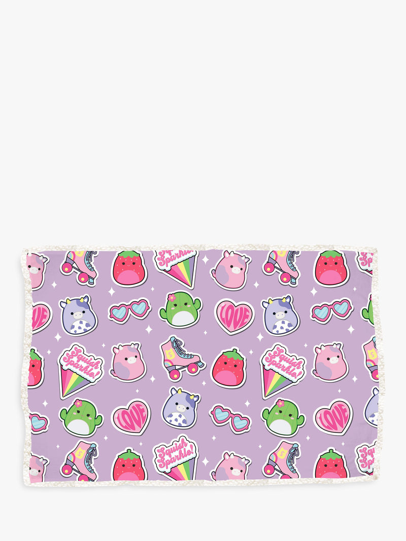 Squishmallows sherpa fleece blanket 150x100cm, imported from the UK