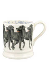 John Lewis Emma Bridgewater Black Labrador Half Pint Earthenware Mug, 300ml- Buy online at McGrocer