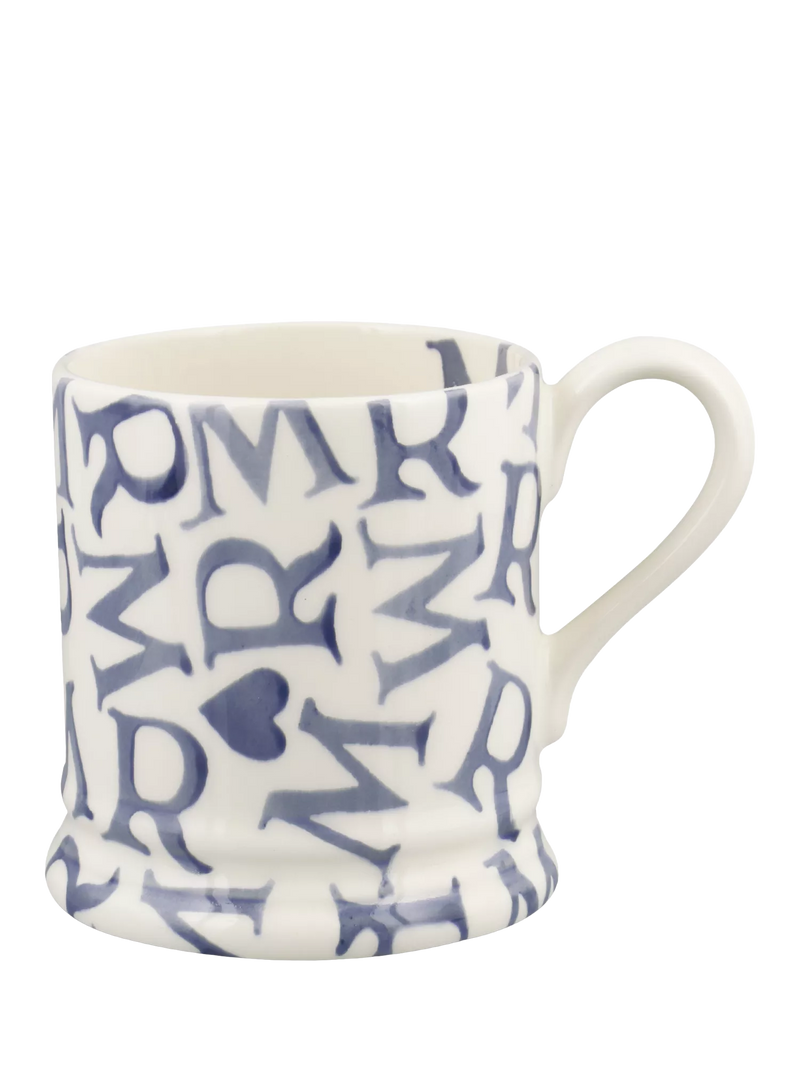 Emma Bridgewater blue half pint mug 300ml - British product