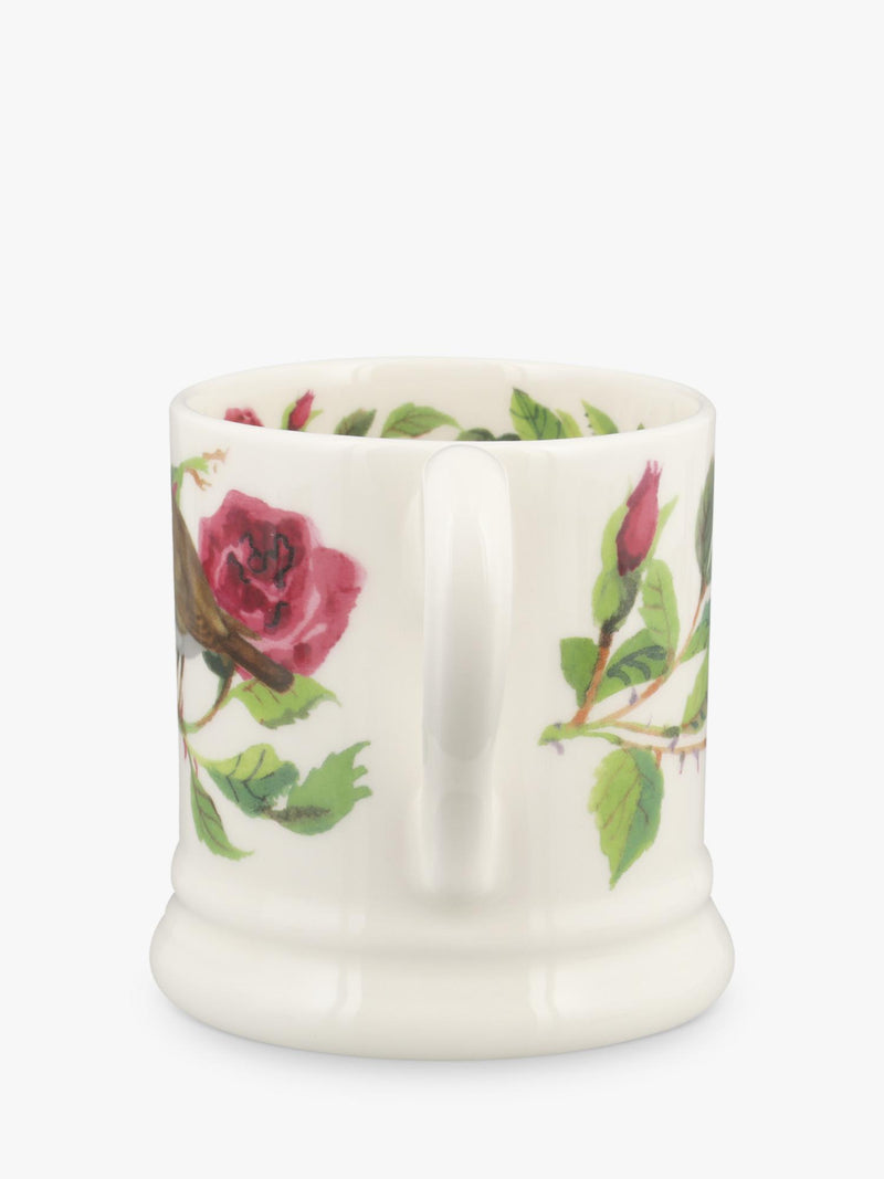 Emma Bridgewater Old Rose earthenware half pint mug 300ml - British product