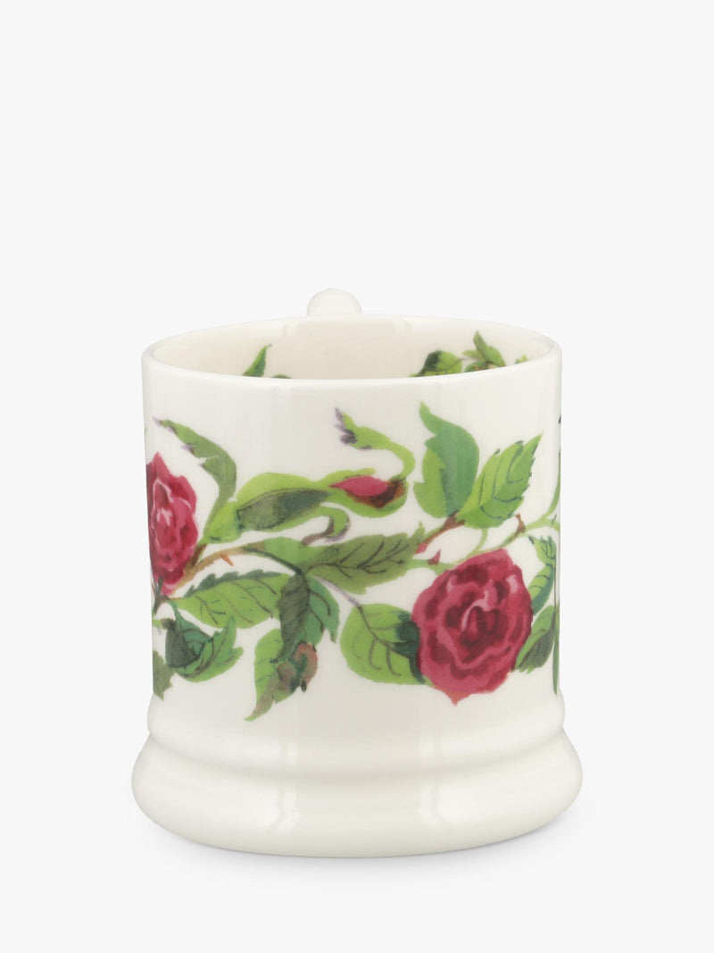 Emma Bridgewater Old Rose earthenware half pint mug 300ml - British product