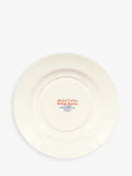 Emma Bridgewater Red & Blue Toast British Beaches dinner plate 27cm (British brand)