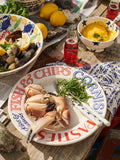 Emma Bridgewater Red & Blue Toast British Beaches dinner plate 27cm (British brand)