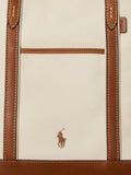 Polo Ralph Lauren medium shopper tote leather and canvas - British product