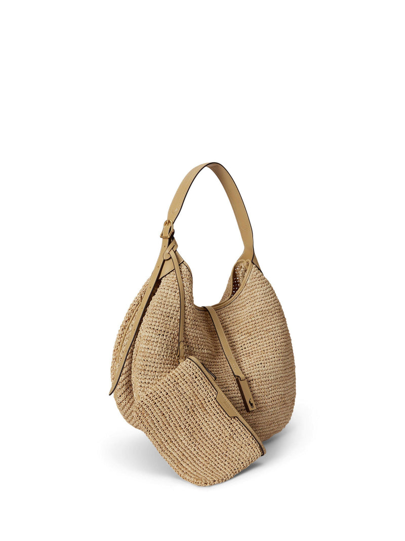 Ralph Lauren Polo ID raffia shoulder bag - British product