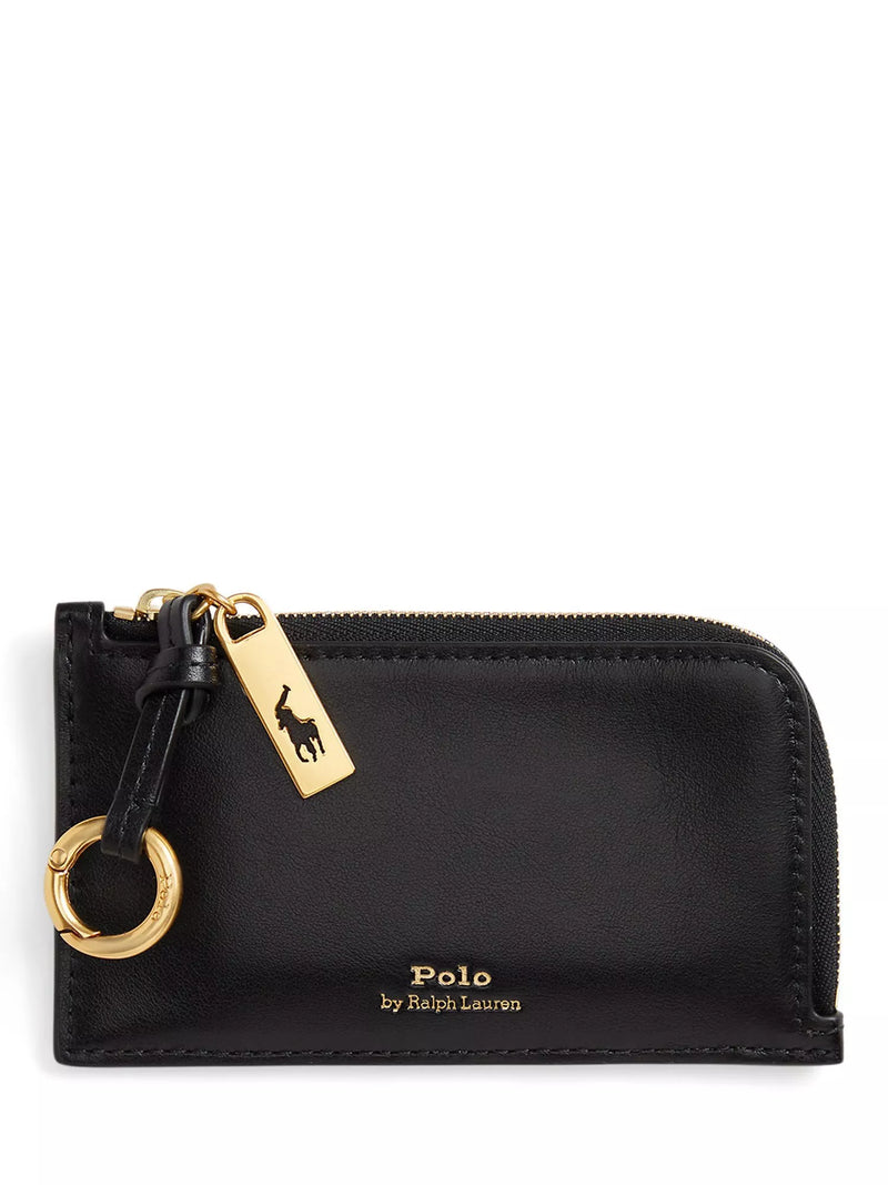 Ralph Lauren Polo ID Leather Zip Card Case
