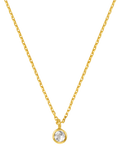 Orelia crystal pendant pale gold fine chain - British product