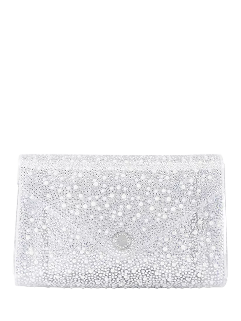 Carvela Positano Vinyl Embellished Clutch Bag