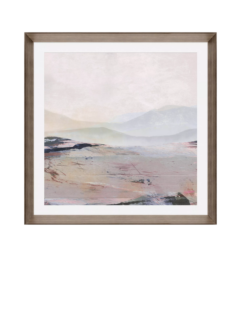 Brookpace Lascelles Horizon abstract framed print 64x64cm (British brand)
